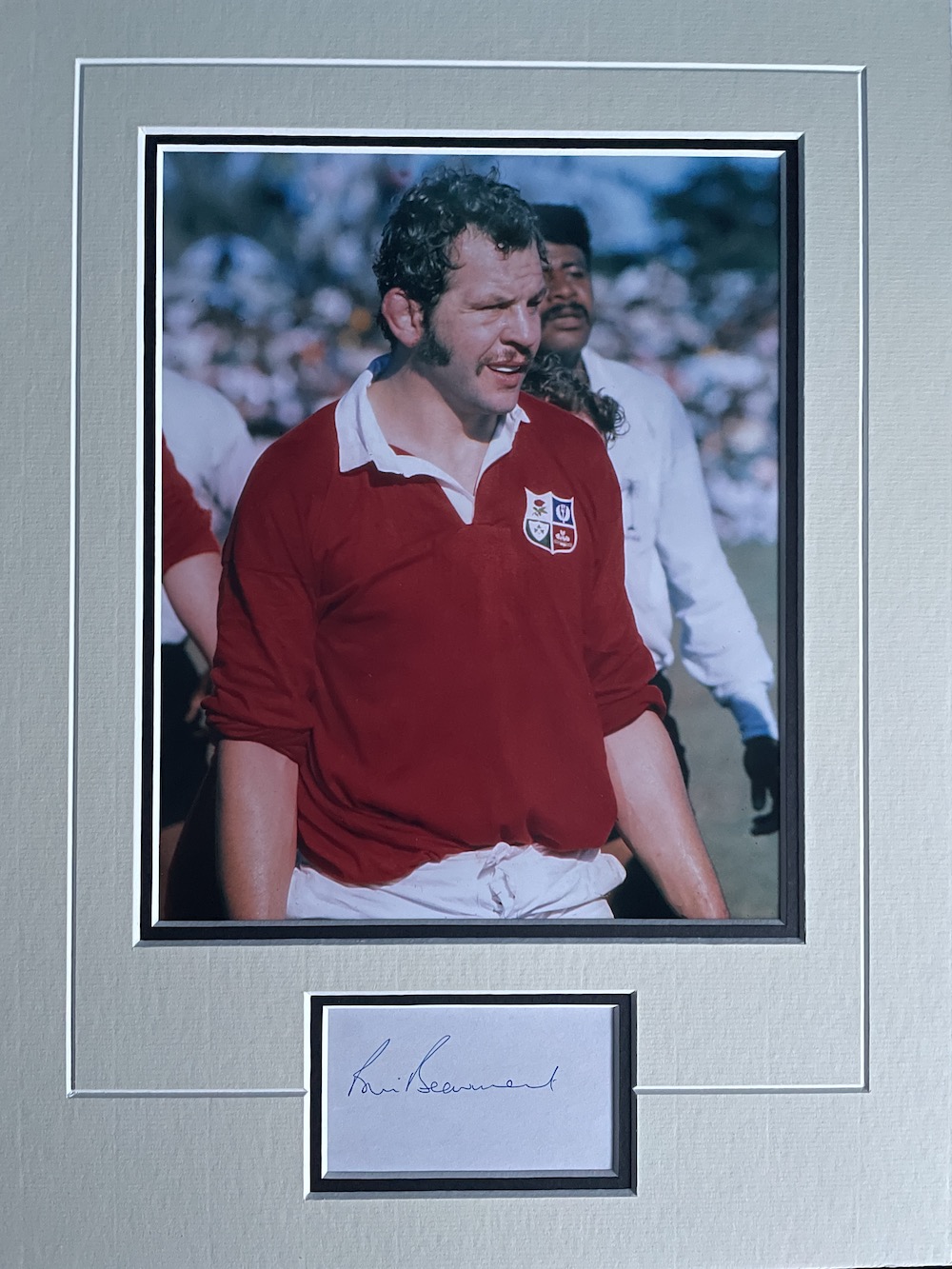 Bill Beaumont England and British Lions Player Signed Display. Good Condition. All autographs come