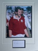 Bill Beaumont England and British Lions Player Signed Display. Good Condition. All autographs come