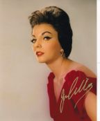 Joan Collins Legendary British Actress 10x8 inch Signed Photo. Good Condition. All autographs come