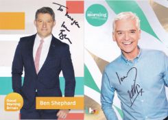 Phillip Schofield, Lorraine, Ben Shepard, Susanna Reid, Laura Tobin +2 Morning TV Presenters 7x