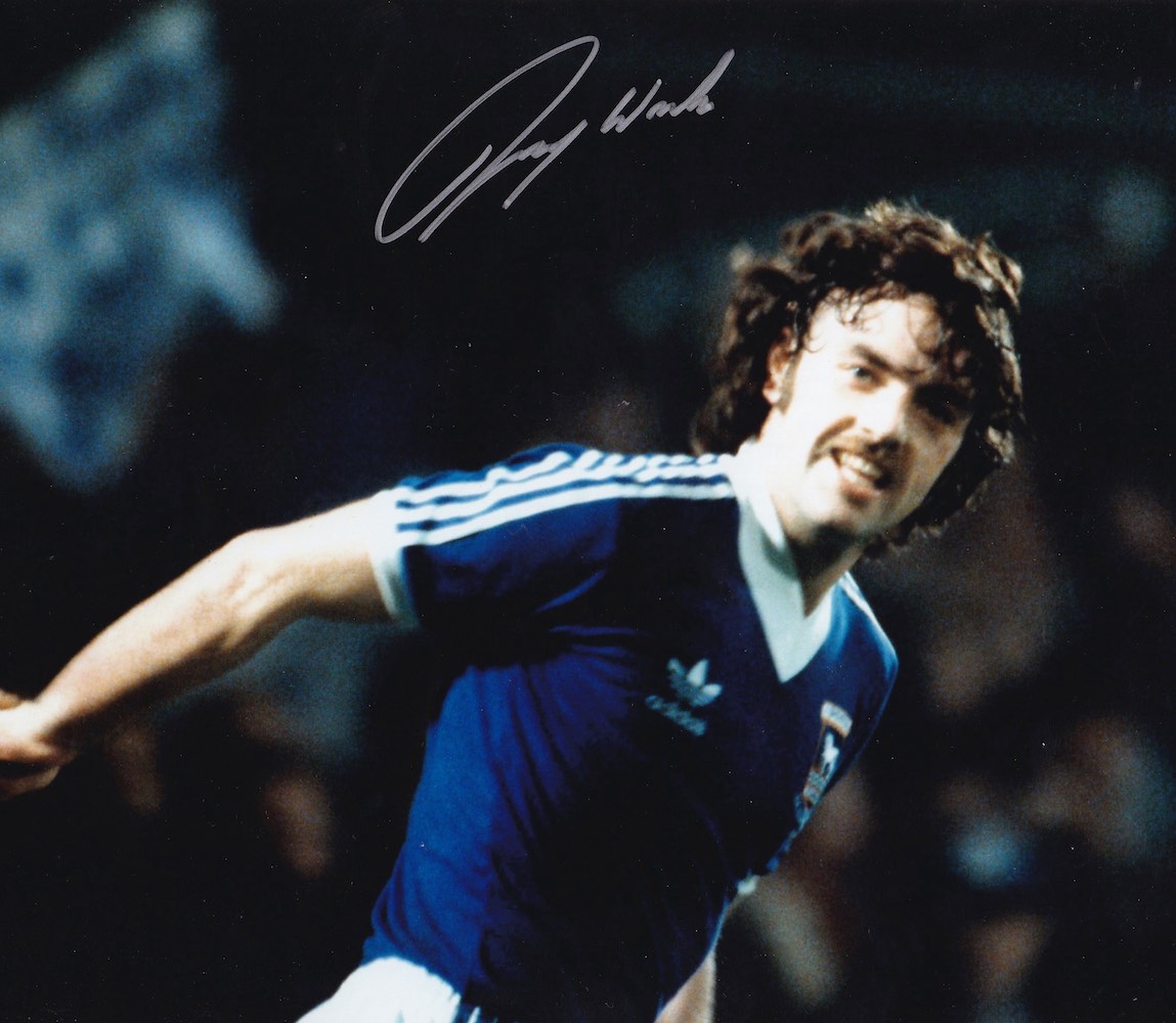 Matt Holland, John Wark Ipswich Footballing Legends Four 10x8 inch Signed Photos. Good Condition. - Image 2 of 4