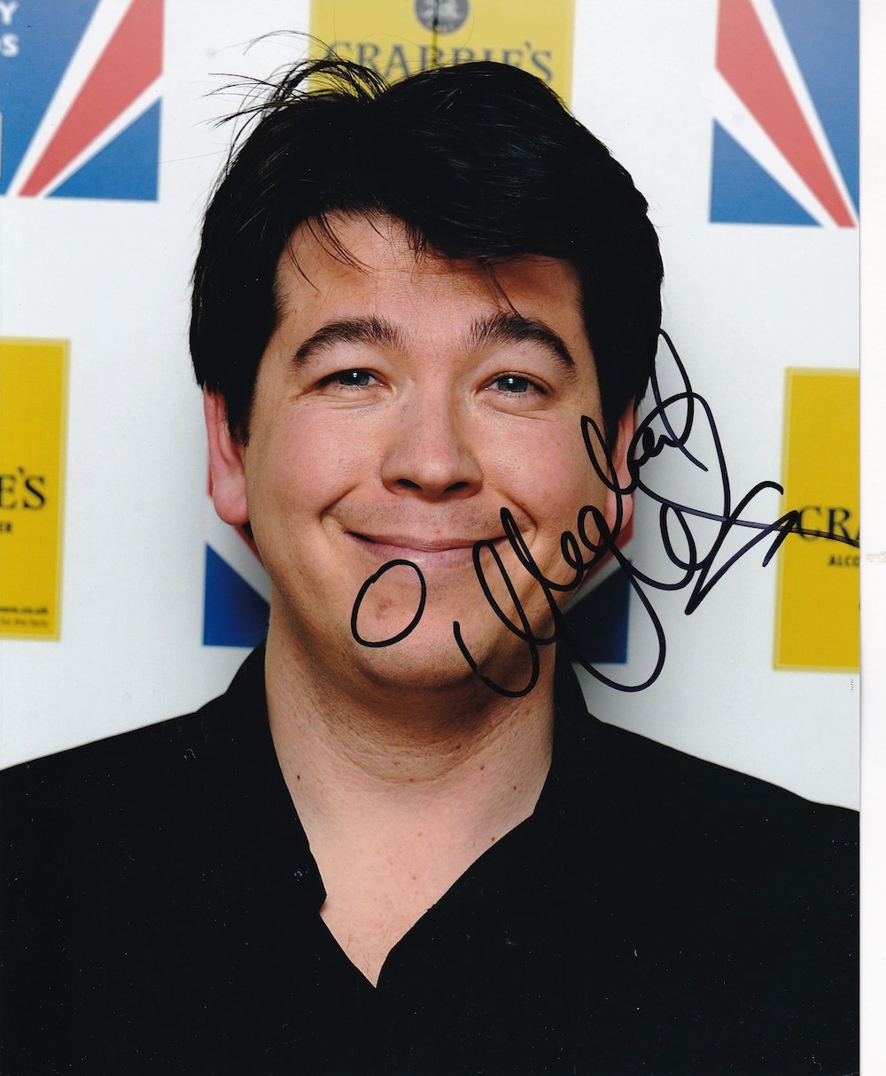 Michael McIntyre Comedian and TV Show Host 10x8 inch Signed Photo. Good Condition. All autographs