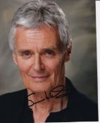 Simon Williams Upstairs Downstairs, Dr Who Actor 10x8 inch Signed Photo. Good Condition. All