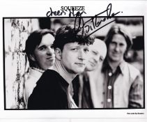 Glenn Tilbrook Squeeze Frontman 10x8 inch Signed Photo. Good Condition. All autographs come with a