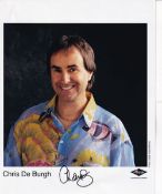 Chris De Burgh Chart Topping Singer 10x8 inch Signed Photo. Good Condition. All autographs come with
