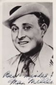 Max Miller Late Great Comedy Entertainer 6x4 inch Signed Photo. Good Condition. All autographs