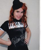 Paloma Faith Chart Topping Singer 10x8 inch Signed Photo. Good Condition. All autographs come with a