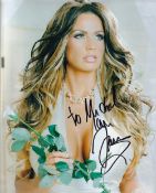Katie Price aka Jordan Model and TV Personality 10x8 inch Signed Photo. Good Condition. All