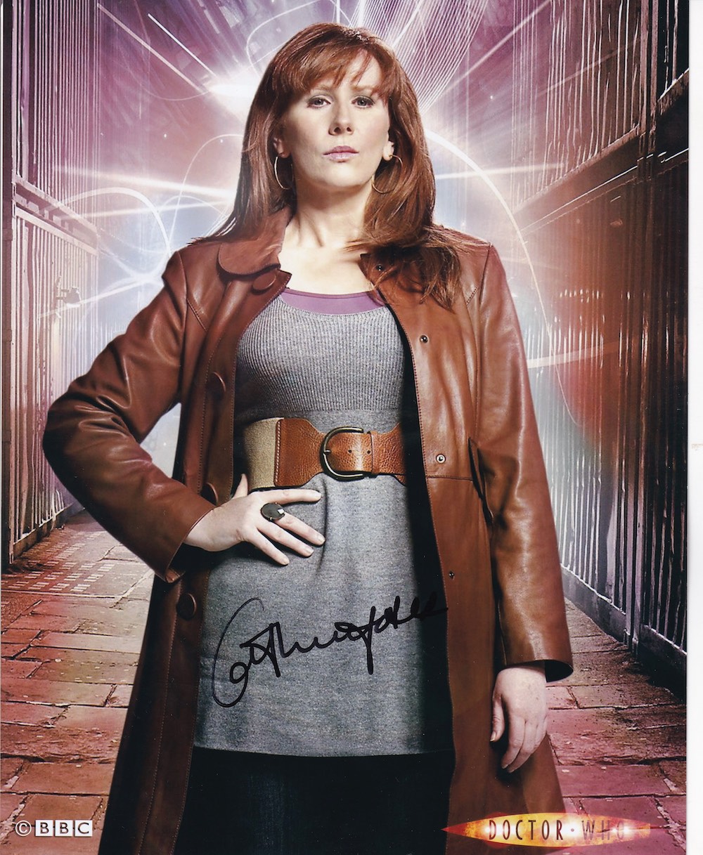 Catherine Tate Popular Actress, Entertainer, Dr Who 10x8 inch Signed Photo. Good Condition. All