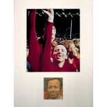 Football Nobby Stiles 16x12 overall mounted signature piece includes signed colour photo and 1966