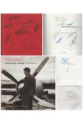 Football Manchester United legends multi signed hardback book titled Bill Foulkes Manchester