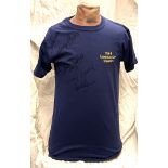 Football Manchester United 1968 European Cup Winners multi signed retro football shirt includes five