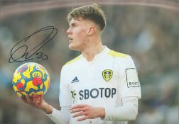 Football Leo Hjelde signed Leeds United 12x8 colour photo. Good Condition. All autographs come
