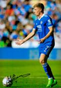 Football Harvey Barnes signed Leicester City 12x8 colour photo. Good Condition. All autographs