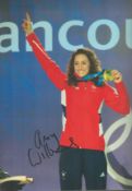 Winter Olympics Amy Williams signed 12x8 colour photo. Amy Joy Williams, MBE (born 29 September