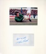 Football Gary Sprake signed 14x12 mounted signature piece includes signed album page and a colour