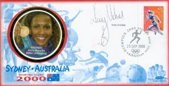 Olympics Kelly Holmes signed Sydney Australia Sporting Glory 2000 FDC PM Olympics 2000 Sydney NSW
