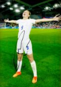 Football Ellen White signed England European Champions 12x8 colour photo. Good Condition. All