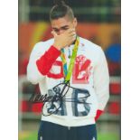 Olympics Louis Smith signed 12x8 colour photo. Louis Antoine Smith MBE (born 22 April 1989) is a