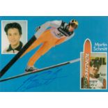 Ski Jumping Martin Schmitt signed 6x4 colour promo photo. Good Condition. All autographs come with a