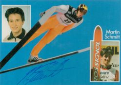 Ski Jumping Martin Schmitt signed 6x4 colour promo photo. Good Condition. All autographs come with a