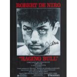 Boxing Jake LaMotta signed 16x12 Raging Bull promo photo. Good Condition. All autographs come with a