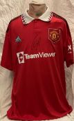 Football Victor Lindelof signed Manchester United replica home football shirt size 2XL. Good