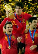 Football Cesc Fabregas signed Spain World Cup Winners 12x8 colour photo. Good Condition. All