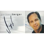 Motor Racing Gerhard Berger signed 8x4 colour promo photo card. Good Condition. All autographs
