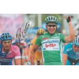 Cycling Robbie McEwen signed 12x8 colour photo. Robbie McEwen AM (born 24 June 1972) is an