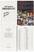 Football Gil Merrick signed hardback book titled The Legends of Birmingham City signature on the