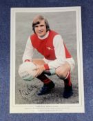 Eddie Kelly signed Eddie Kelly Arsenal Legend 16x12 colour print. Eddie Kelly is best remembered