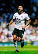 Football Aleksandar Mitrovic signed Fulham 12x8 colour photo. Good Condition. All autographs come