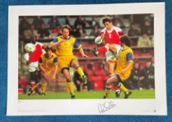 Alan Smith signed 22x16 colour Cup Kings series European Cup Winners Cup Final Parken Stadium 1994