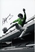 Autographed Steve Heighway 12 X 8 Photo : Colorized, Depicting Ireland Winger Steve Heighway