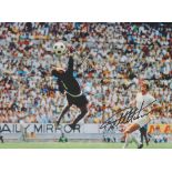 Football Sir Geoff Hurst and Felix signed 16x12 colour photo pictured during the England and