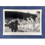 Football. Peter McPartland Signed 18x12 black and white photo. Photo shows HRH Duke of Edinburgh