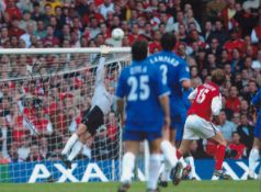 Football Ray Parlour signed 16x12 colour photo pictured scoring in the 2002 FA Cup Final for Arsenal