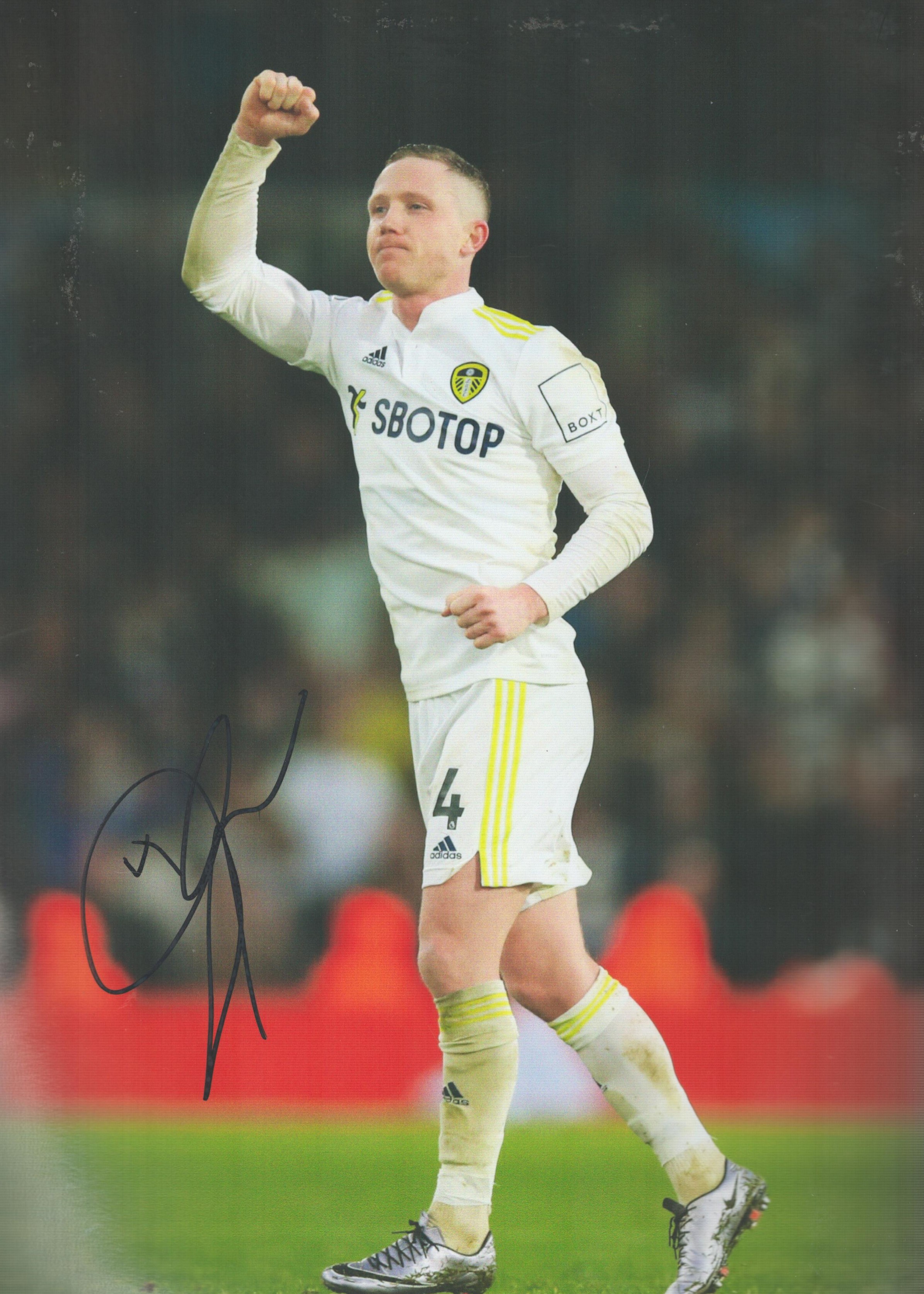 Football Adam Forshaw signed Leeds United 12x8 colour photo. Good Condition. All autographs come
