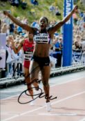 Athletics Anyika Onuora signed 12x8 colour photo. Anyika Onuora born 28 October 1984) is a retired