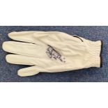 Golf Tony Jacklin signed White Dunlop glove. Good Condition. All autographs come with a