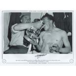 Football. Nat Lofthouse Signed 16x12 black and white photo. Autographed Editions, Limited