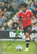 Football Shola Shoretire signed Manchester United 12x8 colour photo. Shola Maxwell Shoretire (born 2