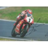 Superbikes Carl Fogarty signed 12x8 colour photo. Carl George Fogarty, MBE (born 1 July 1965), often