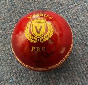 Cricket Steve Harmison signed red v series pro cricket ball. Good Condition. All autographs come