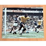 Football, Jairzinho signed 12x16 colour photograph pictured in action whilst playing for Brazil in