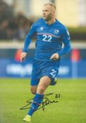 Football Eidur Gudjohnsen signed Iceland 12x8 colour photo. Good Condition. All autographs come with