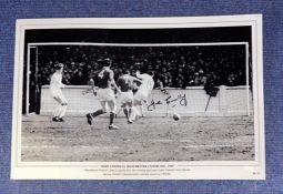 John Connelly signed John Connelly, Manchester United 1964 66 16x12 black and white print.