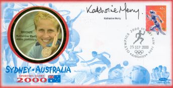 Olympics Katherine Merry signed Sydney Australia Sporting Glory 2000 FDC PM Olympics 2000 Sydney NSW