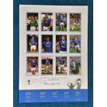 Howard Kendall and Kevin Ratcliffe 22x16 Everton European Cup Winners Cup Kings 1985 Big Blue Tube